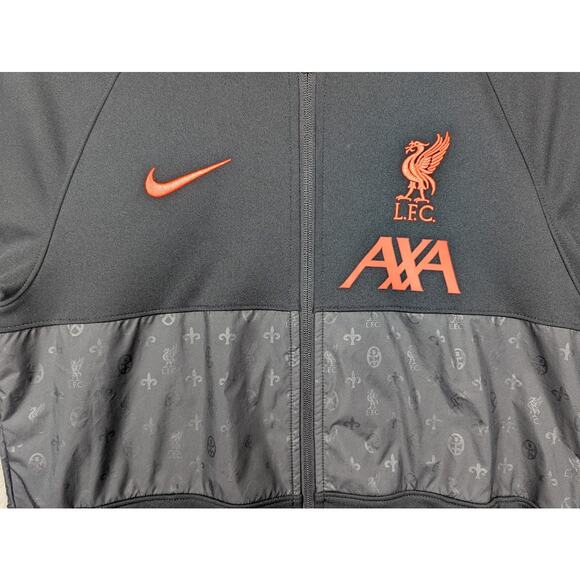 Liverpool FC Men's Soccer Track Jacket Size Small Black/Crimson DA2774-011 $110 - Picture 4 of 8